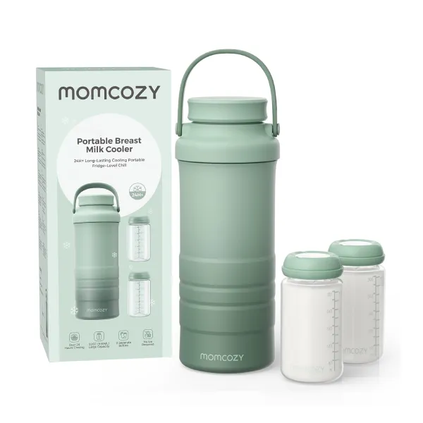 Momcozy 22oz Portable Breast Milk Cooler for Outdoor, Life Saver Travel Breastmilk Chiller