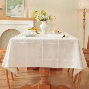 Zobesta Linen Table Cloth Rectangle Tables 60 x 120 Inch