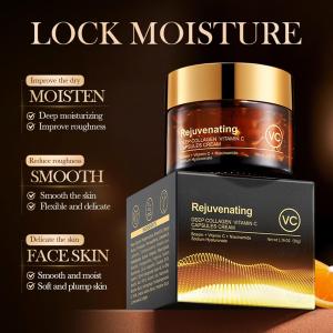 Punkten Deep Collagen Vitamin C Capsules Cream 50g,Contains Collagen Vitamin C Niacinamide Sodium