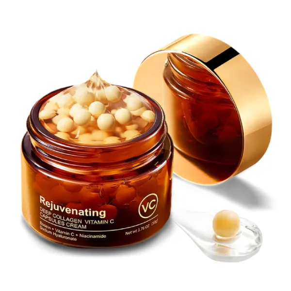 Punkten Deep Collagen Vitamin C Capsules Cream 50g,Contains Collagen Vitamin C Niacinamide Sodium